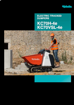 Dumpere Electrice pe Şenile Kubota KC70H-4e