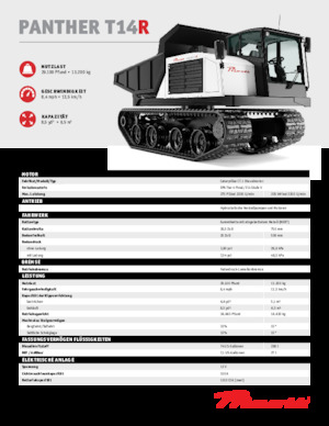 Dumpere pe Şenile Prinoth Panther T14R