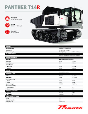 Dumpere pe Şenile Prinoth Panther T14R