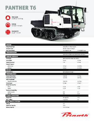 Dumpere pe Şenile Prinoth Panther T6