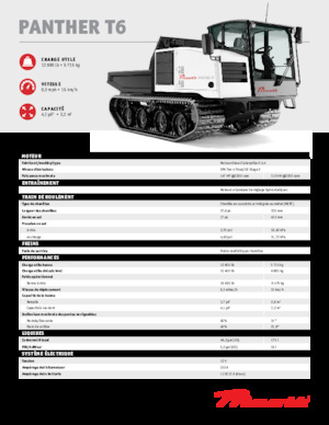 Dumpere pe Şenile Prinoth Panther T6