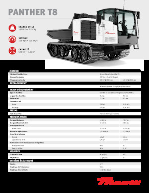 Dumpere pe Şenile Prinoth Panther T8