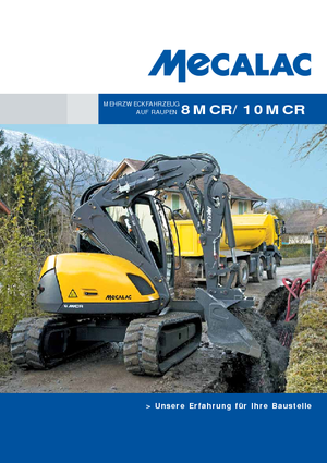 Excavatoare pe șenile Mecalac 10 MCR