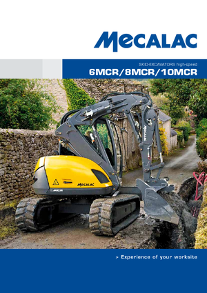 Excavatoare pe șenile Mecalac 10 MCR
