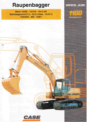 Excavatoare pe șenile Case Poclain 1188 LC
