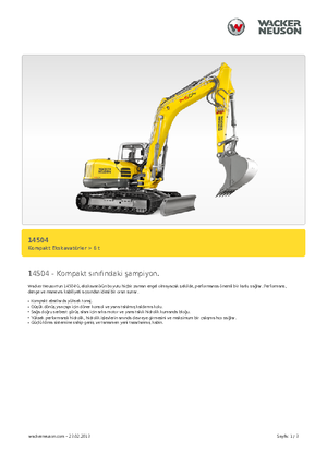 Excavatoare pe șenile Wacker Neuson 14504