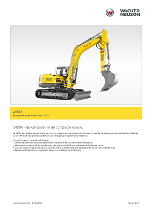 Excavatoare pe șenile Wacker Neuson 14504