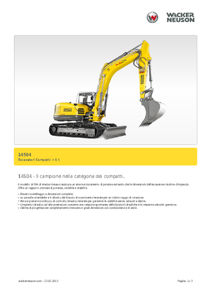 Excavatoare pe șenile Wacker Neuson 14504