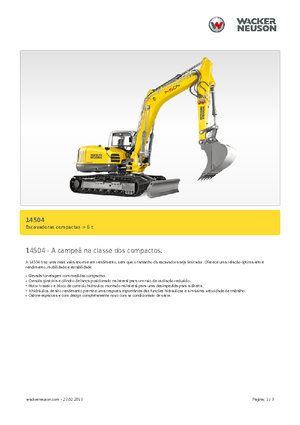Excavatoare pe șenile Wacker Neuson 14504