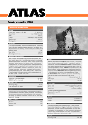 Excavatoare pe șenile Atlas 160 LC