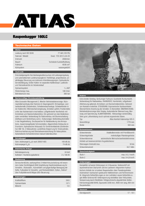 Excavatoare pe șenile Atlas 160 LC