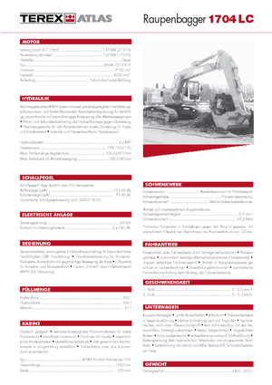 Excavatoare pe șenile Atlas 1704 LC