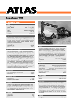 Excavatoare pe șenile Atlas 190 LC