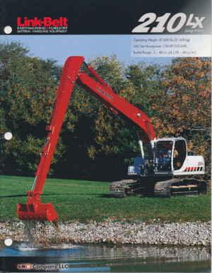 Excavatoare pe șenile Link-Belt 210 LX Long Front