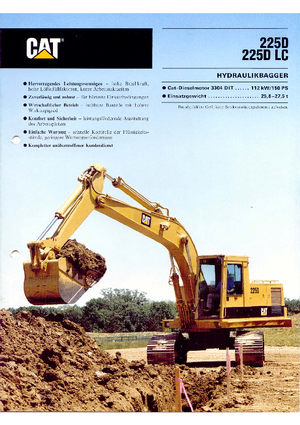 Excavatoare pe șenile Caterpillar 225 D LC