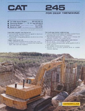 Excavatoare pe șenile Caterpillar 245