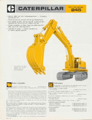 Excavatoare pe șenile Caterpillar 245