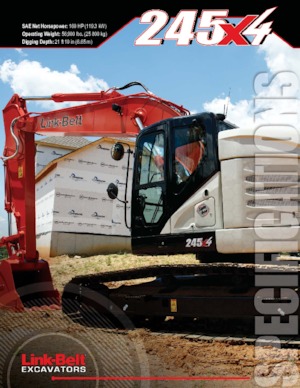 Excavatoare pe șenile Link-Belt 245 X4 Spin Ace