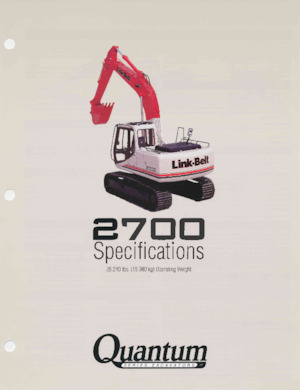 Excavatoare pe șenile Link-Belt 2700