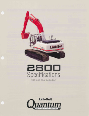 Excavatoare pe șenile Link-Belt 2800