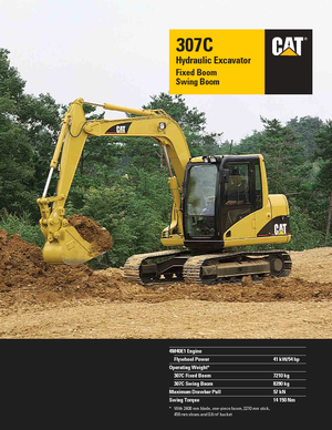 Excavatoare pe șenile Caterpillar 307C