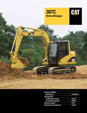 Excavatoare pe șenile Caterpillar 307C