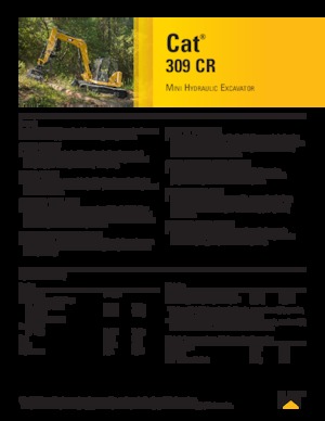 Excavatoare pe șenile Caterpillar 309 CR