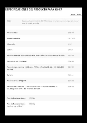 Excavatoare pe șenile Caterpillar 309 CR