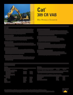 Excavatoare pe șenile Caterpillar 309CR VAB