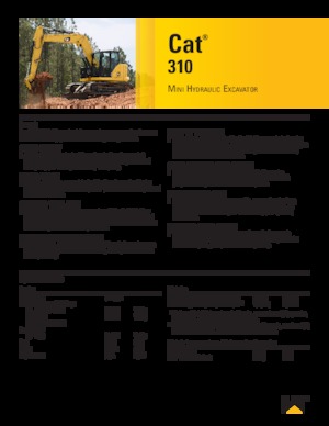 Excavatoare pe șenile Caterpillar 310
