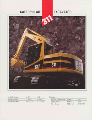 Excavatoare pe șenile Caterpillar 311