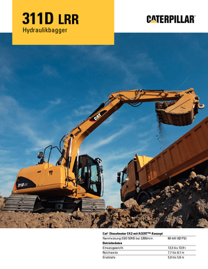 Excavatoare pe șenile Caterpillar 311D LRR