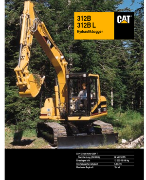Excavatoare pe șenile Caterpillar 312 B L