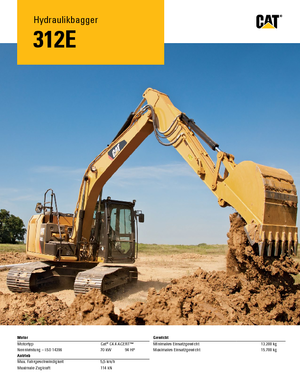 Excavatoare pe șenile Caterpillar 312E L