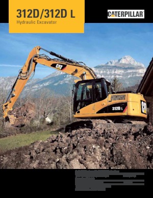 Excavatoare pe șenile Caterpillar 312D