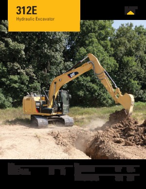 Excavatoare pe șenile Caterpillar 312E