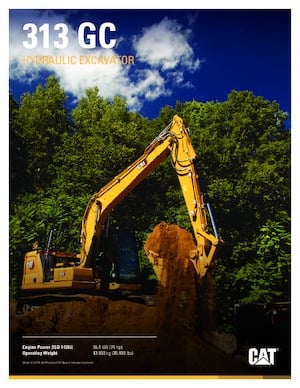 Excavatoare pe șenile Caterpillar 313 GC