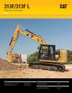 Excavatoare pe șenile Caterpillar 313F