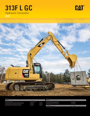Excavatoare pe șenile Caterpillar 313F L GC