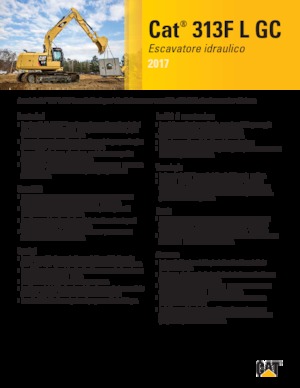 Excavatoare pe șenile Caterpillar 313F L GC