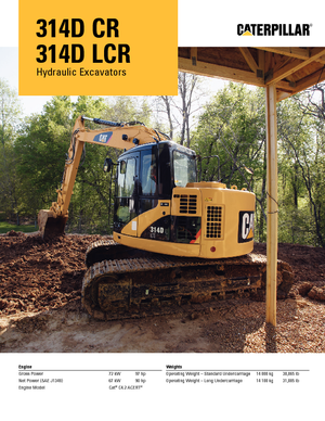 Excavatoare pe șenile Caterpillar 314D LCR