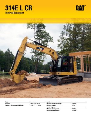 Excavatoare pe șenile Caterpillar 314E LCR