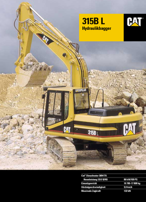 Excavatoare pe șenile Caterpillar 315 B L VAH