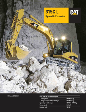 Excavatoare pe șenile Caterpillar 315 C L