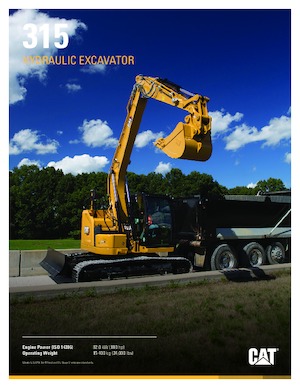 Excavatoare pe șenile Caterpillar 315