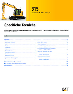 Excavatoare pe șenile Caterpillar 315