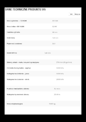 Excavatoare pe șenile Caterpillar 315