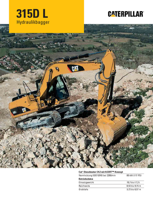Excavatoare pe șenile Caterpillar 315D L