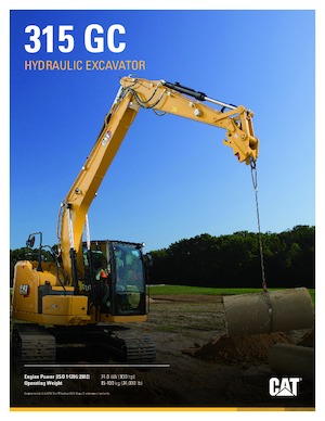 Excavatoare pe șenile Caterpillar 315 GC