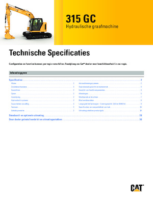 Excavatoare pe șenile Caterpillar 315 GC